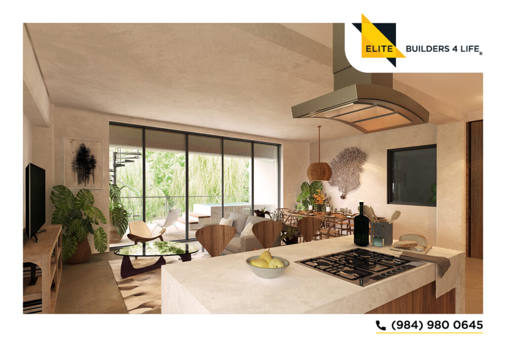 Amplio departamento de 2 habitaciones estilo Maya