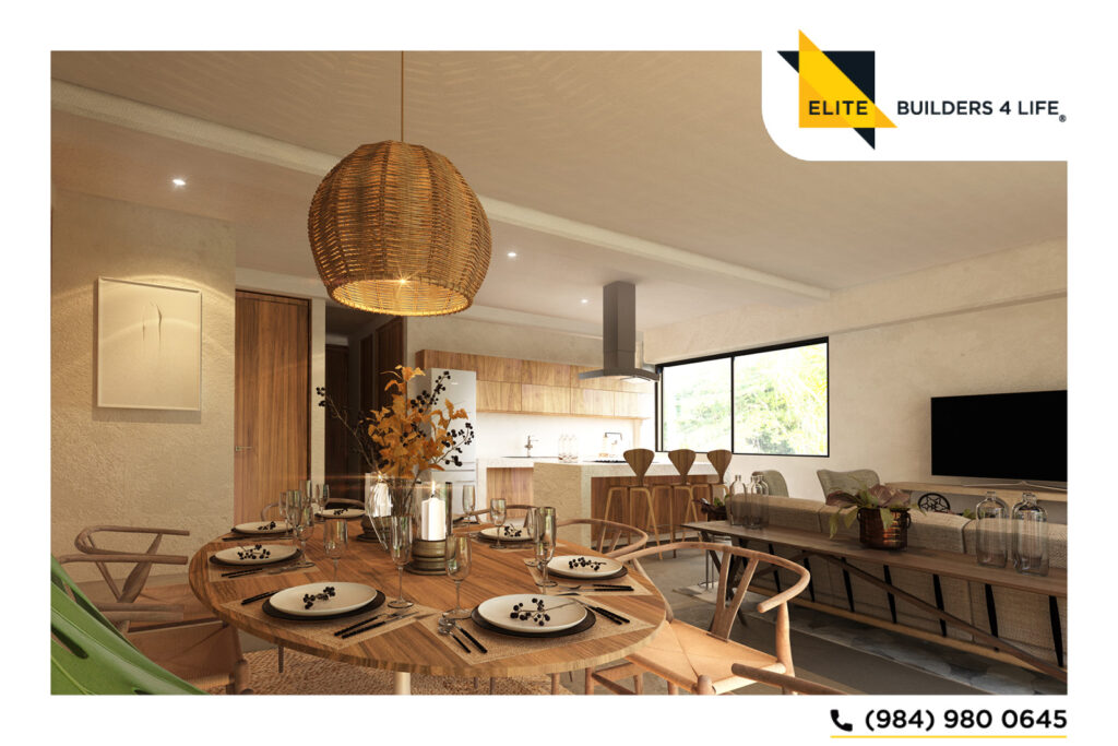 Amplio departamento de 2 habitaciones estilo Maya