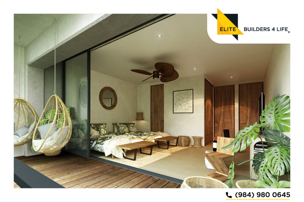 Amplio departamento de 2 habitaciones estilo Maya