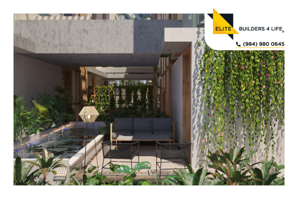 Departamento con alberca privada en Aldea Zama