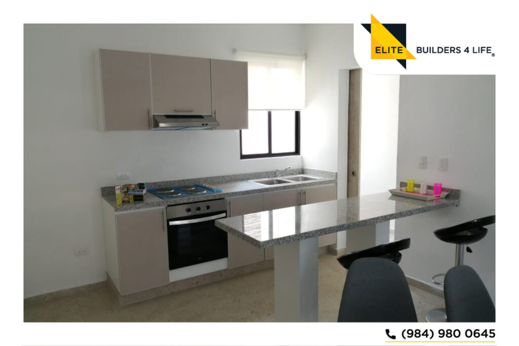 Moderno departamento en zona segura de Tulum