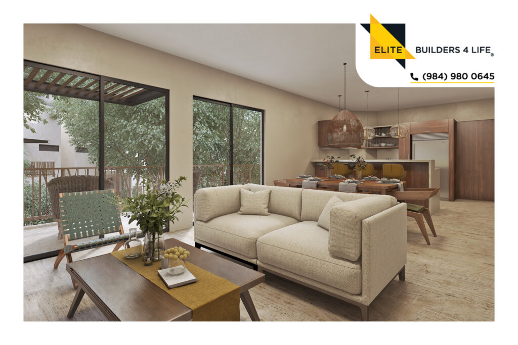 Departamento de dos habitaciones con jardín