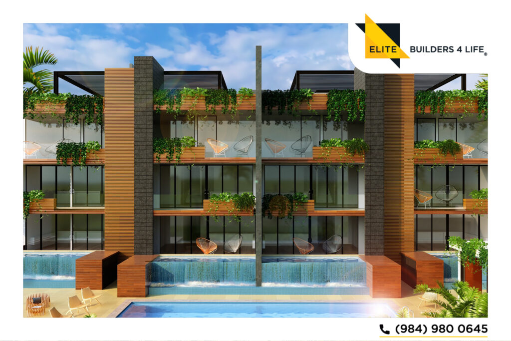 Departamento de dos habitaciones con alberca privada