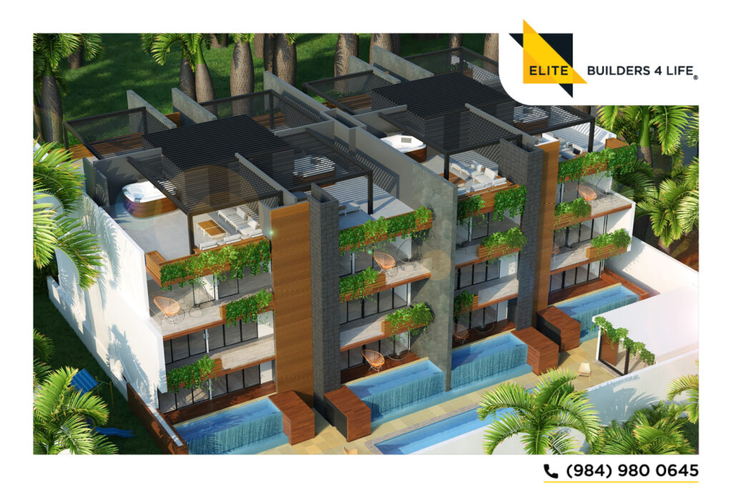 Departamento de dos habitaciones con alberca privada