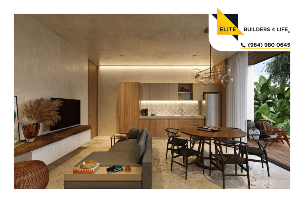 Departamento de 2 recámaras en Tulum, Av. Coba